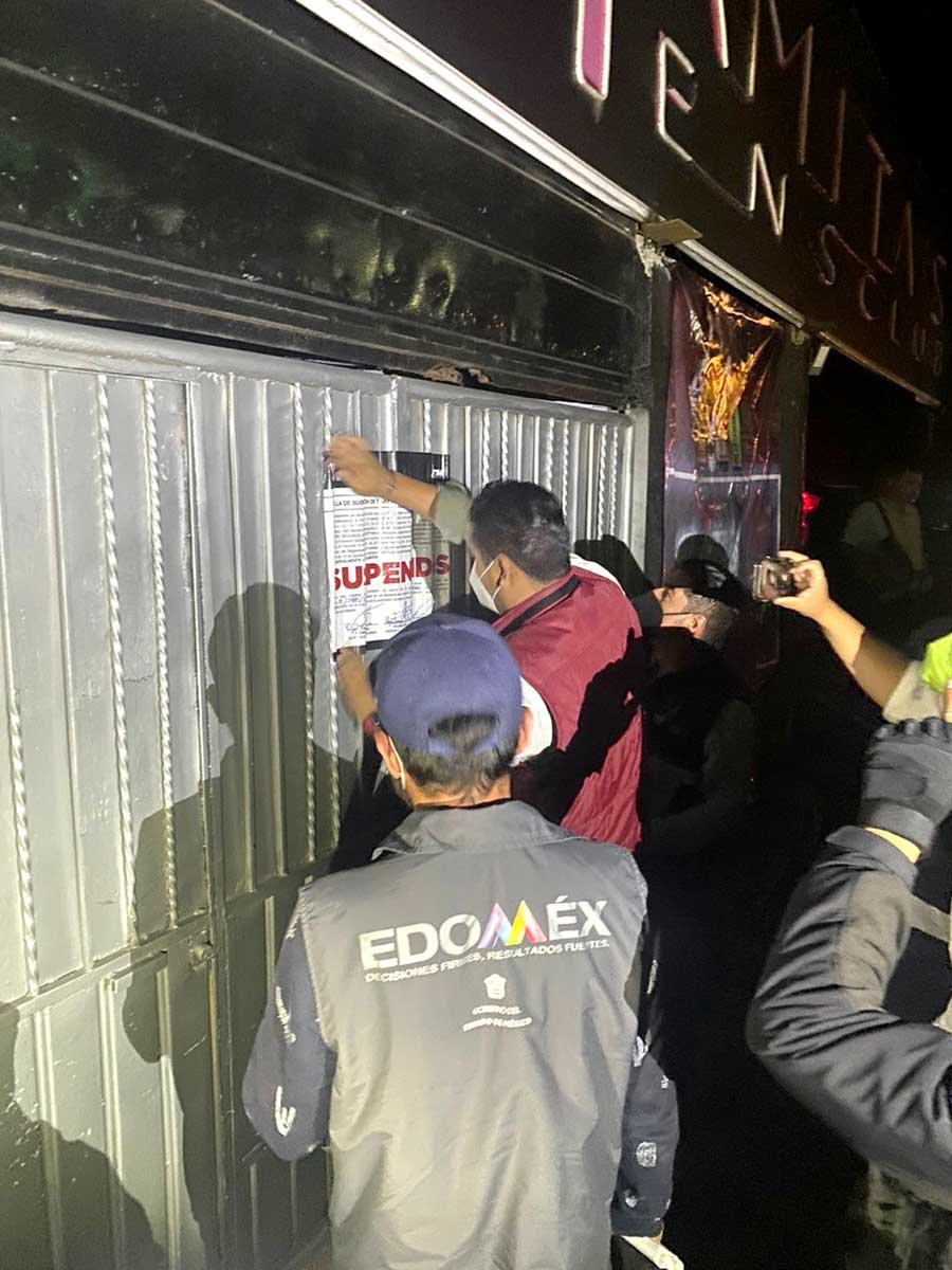 Clausuran giros rojos en Toluca y San Mateo Atenco