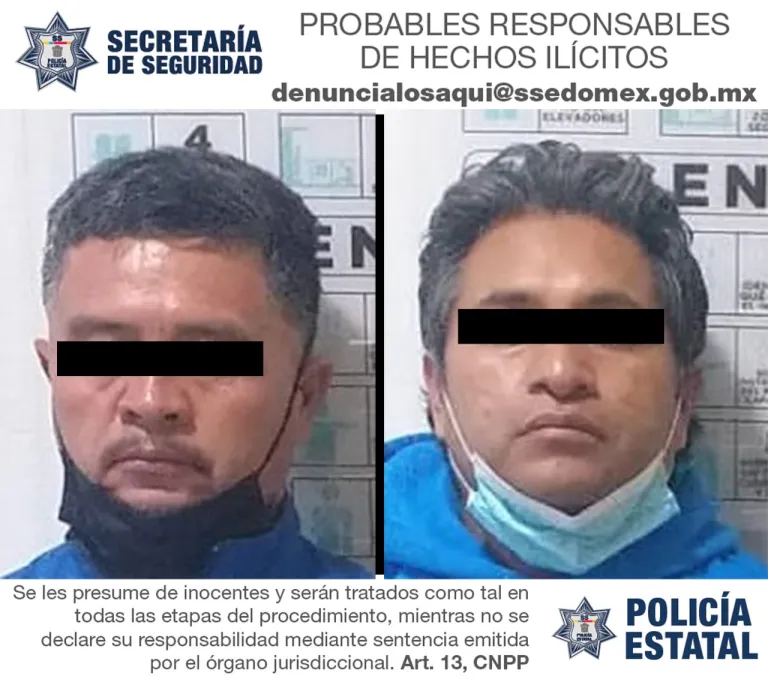 Caen dos sujetos que intentaron secuestrar a una mujer en Cuautitlán Izcalli