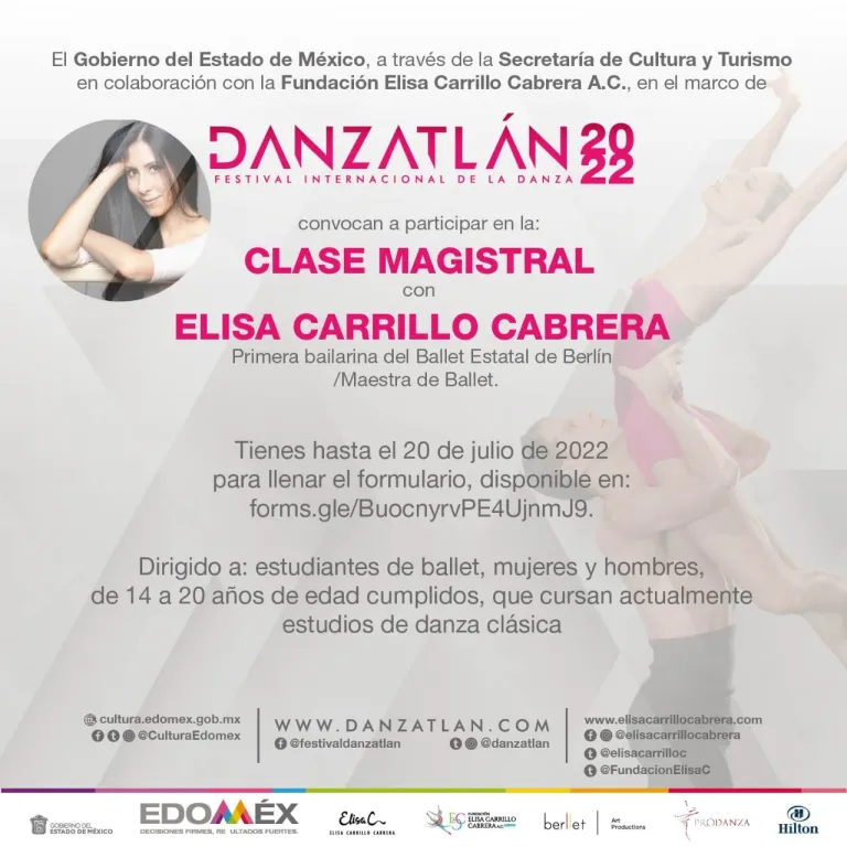 Grandes maestros de la danza, impartirán cátedra en Danzatlán 2022
