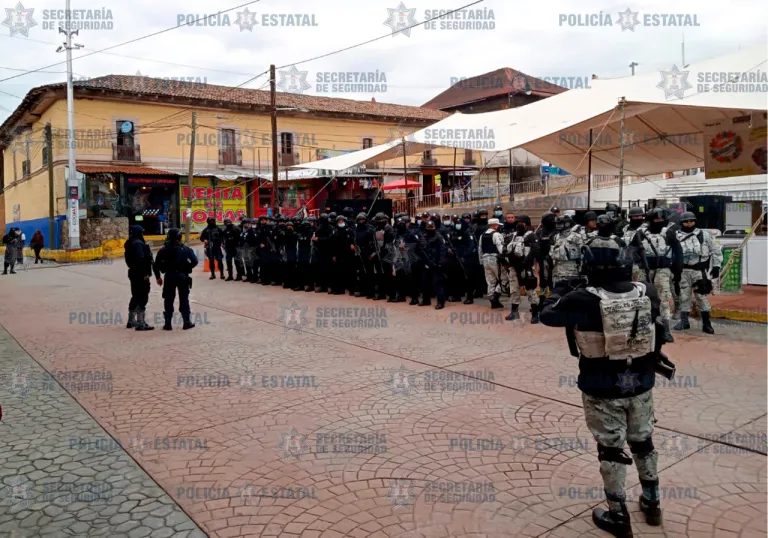 Llegan contingentes de Guardia Nacional y SS a San José del Rincón