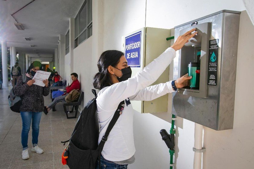 #UAEMéx suma 29 dispensadores y/o bebederos de agua purificada instalados