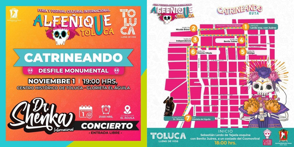 Esperan gran espectáculo con Desfile Monumental Catrineando en #Toluca