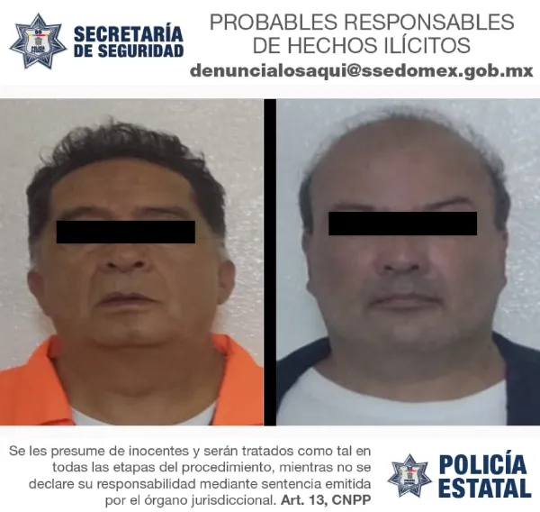 Imponen 35 años de cárcel a dos sujetos por robo de vehículo en Toluca