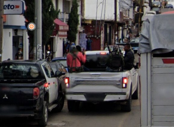 Comando armado y patrulla falsa en pleno centro de #Texcaltitlán, exhibe Google Maps