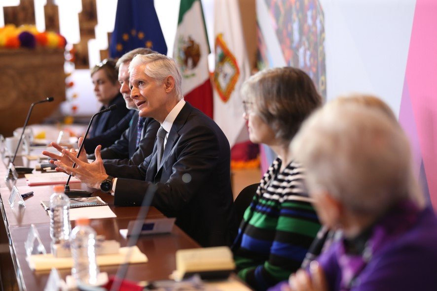 Del Mazo presume al #Edoméx ante embajadores de la UE