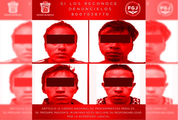 Detienen a 4 en #Toluca; resultaron ser secuestradores y homicidas