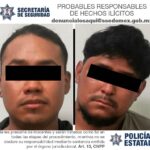 Capturan a dos sujetos con vehículo robado en Toluca