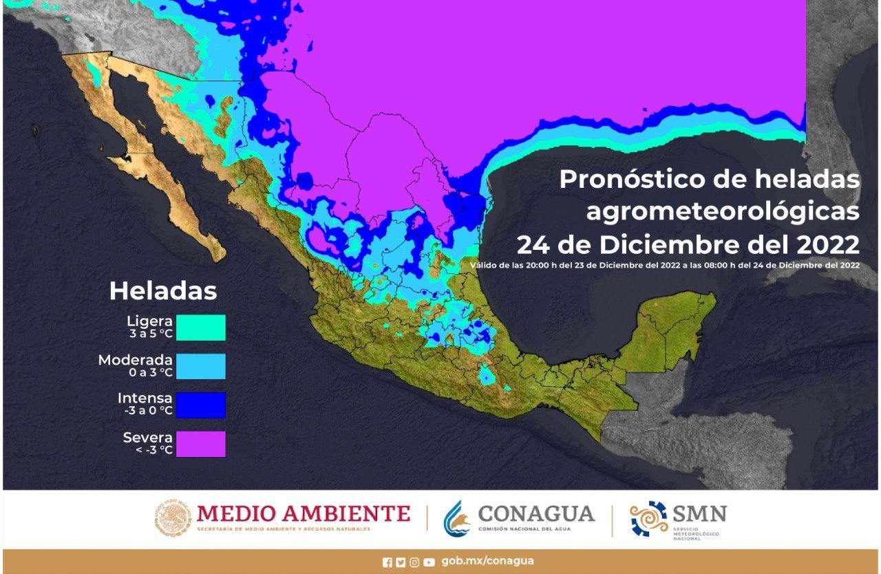 Temperaturas bajo cero para Navidad en el Valle de Toluca