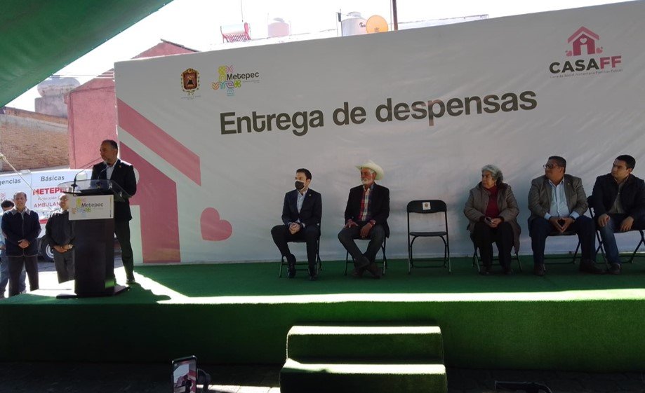 #Metepec incrementa entrega de canastas alimentarias