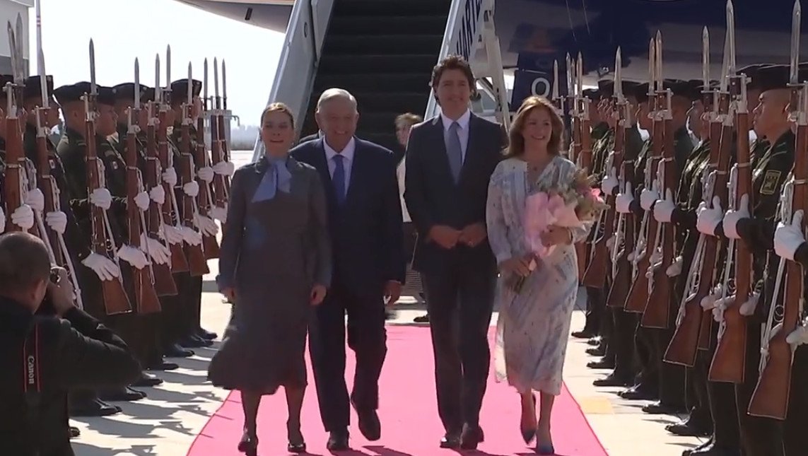ÚLTIMA HORA: Llega al AIFA el presidente de Canadá, Justin Trudeau