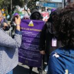Feministas protestan en Parque Simón Bolivar de #Toluca, piden respeto a "Mercadita"