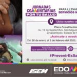Esta semana, Jornadas Comunitarias Por Tu Salud en #Zinacantepec