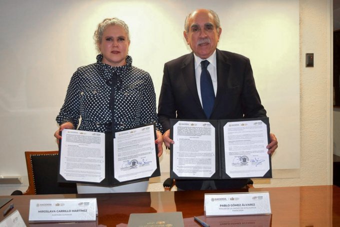 OSFEM firma convenio con Unidad de Inteligencia Financiera federal para perseguir el lavado de dinero