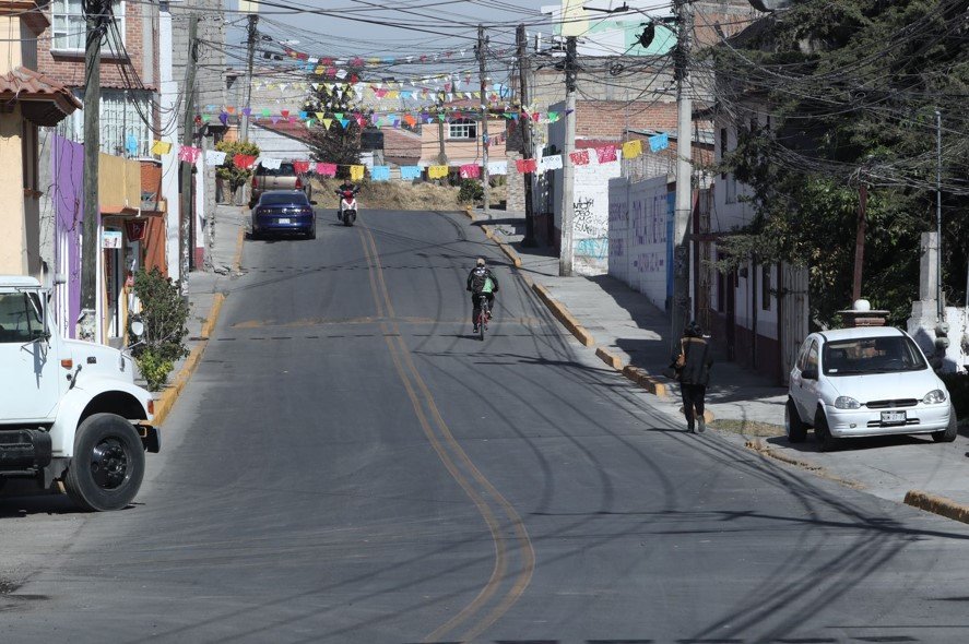 San Antonio Buenavista, #Toluca, estrena rehabilitación de calle, red hidráulica y drenaje