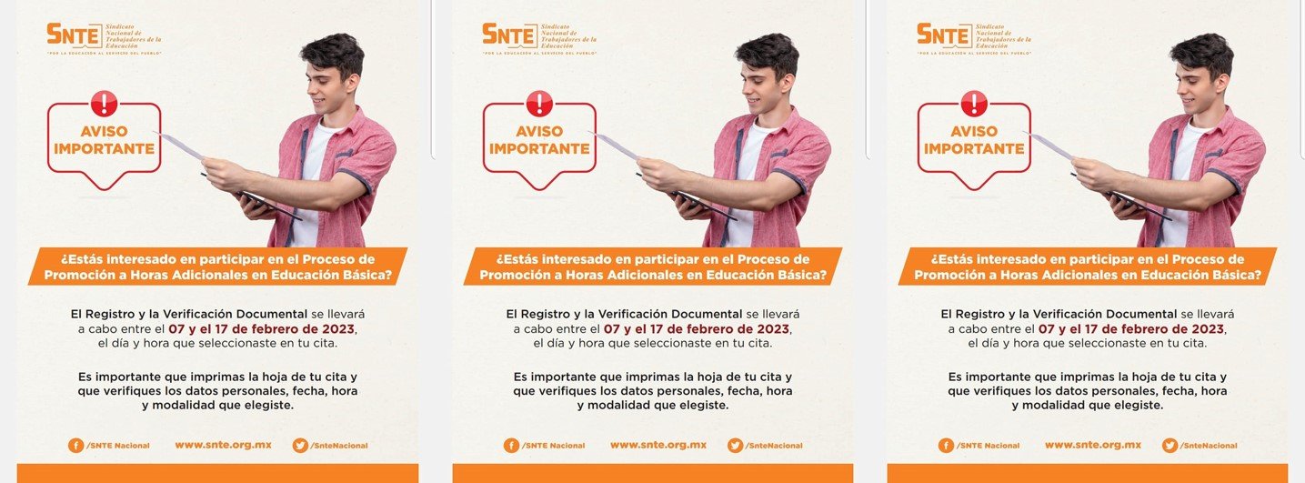 Sección 17 del #SNTE recuerda apertura de registro y verificación documental para horas extras USICAMM 23-24