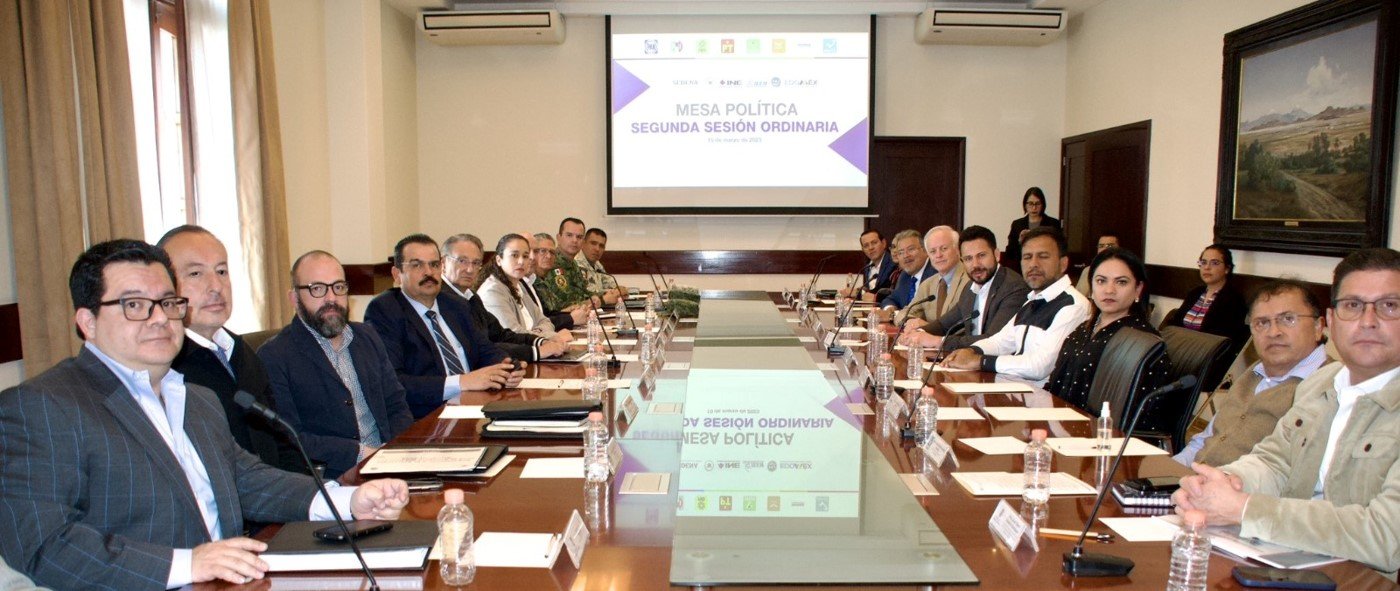 GEM y partidos trabajan para garantizar seguridad y democracia y elecciones 2023 del #Edoméx