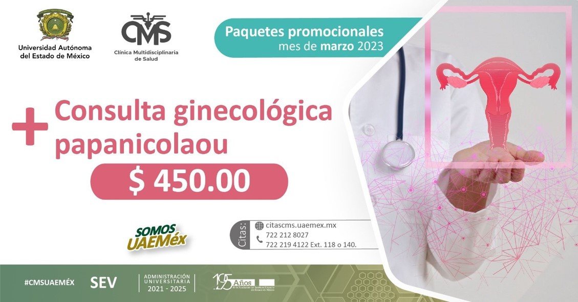 ¡Aprovecha! Ofrece CMS de la #UAEMéx paquetes promocionales en servicios de salud a mujeres
