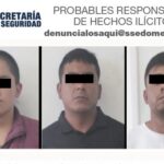 Capturan a 3 presuntos delincuentes de 'La FM', por delitos de alto impacto en el Valle de Toluca