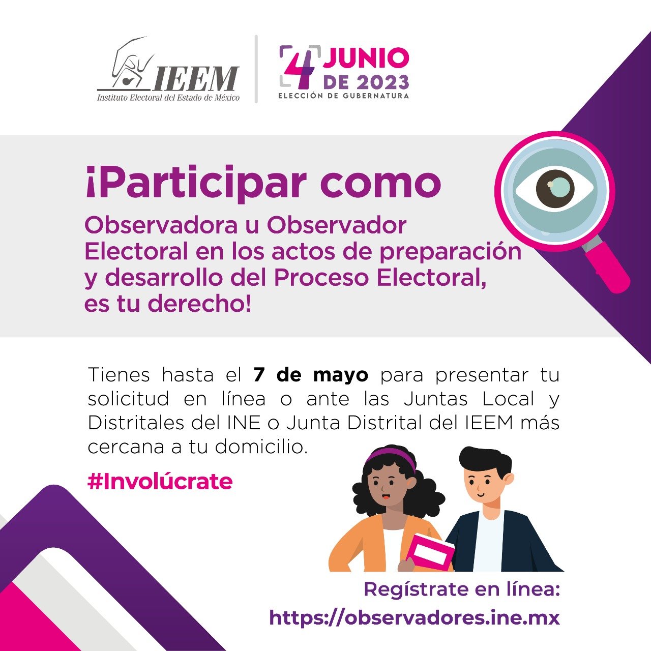 Últimos días para registrarte como observador electoral