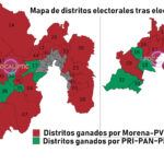 Así queda el mapa electoral en Edomex; Del Moral solo ganó estos 9 distritos; ni Cuautitlán Izcalli, ni Atlacomulco