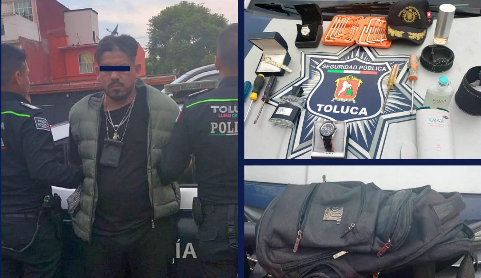 Capturan a sujeto robando vivienda en Sauces de #Toluca