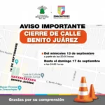 OJO: Desde hoy cierran vialidad en #Zinacantepec, por festejos del Grito de Independencia