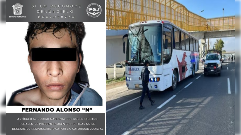 Capturan a sujeto que mató a operador de transporte público ayer en la México-Pachuca