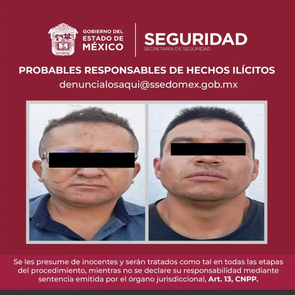 Capturan en Acambay a dos presuntos asaltantes de tractocamiones