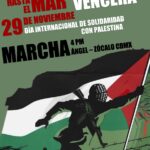Miércoles 29 de noviembre, nueva marcha en solidaridad con Palestina en la CdMx