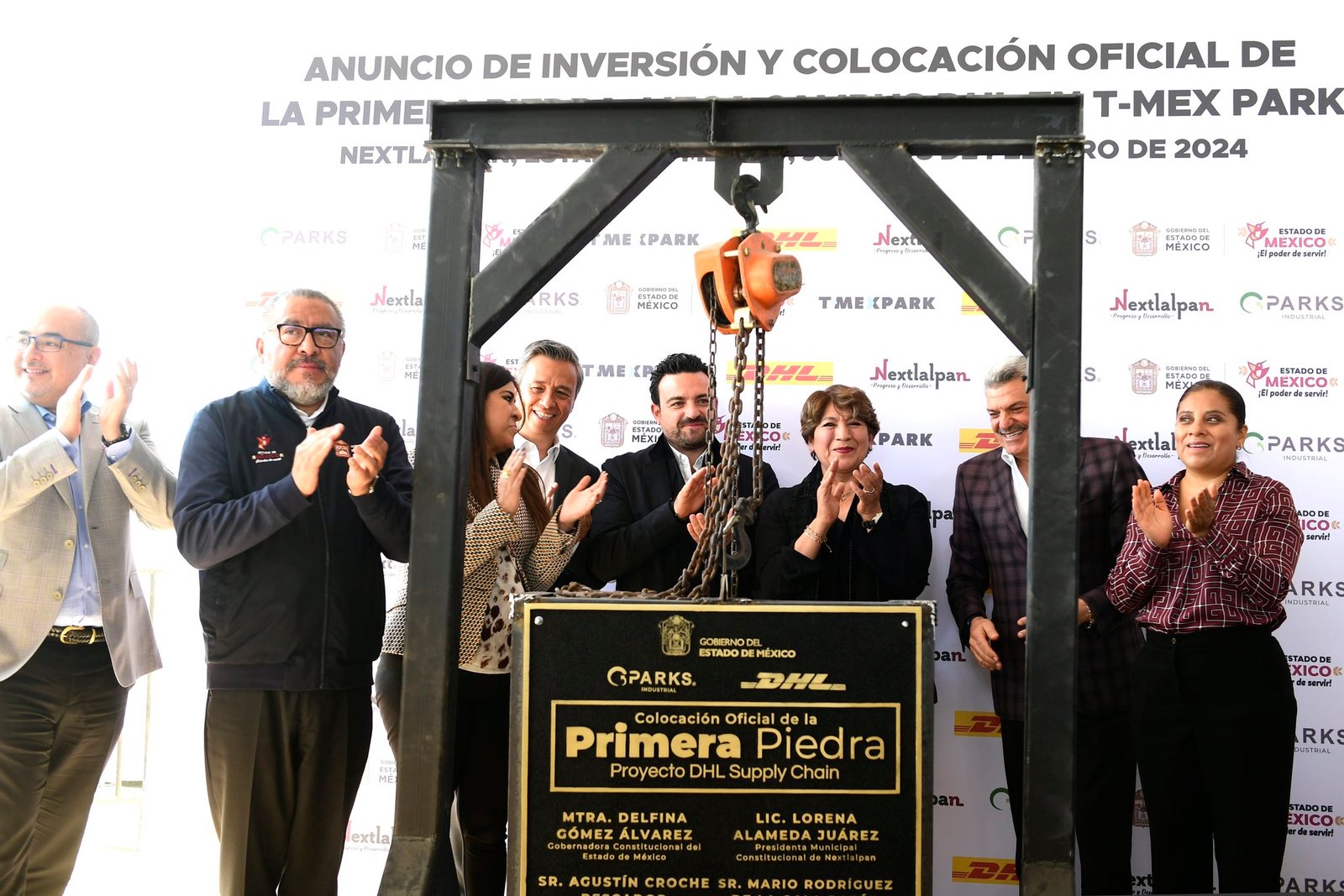Colocan primera piedra de DHL Supply Chain en Edoméx; anticipan 2,500 empleos e inversión de 5 mil mdp