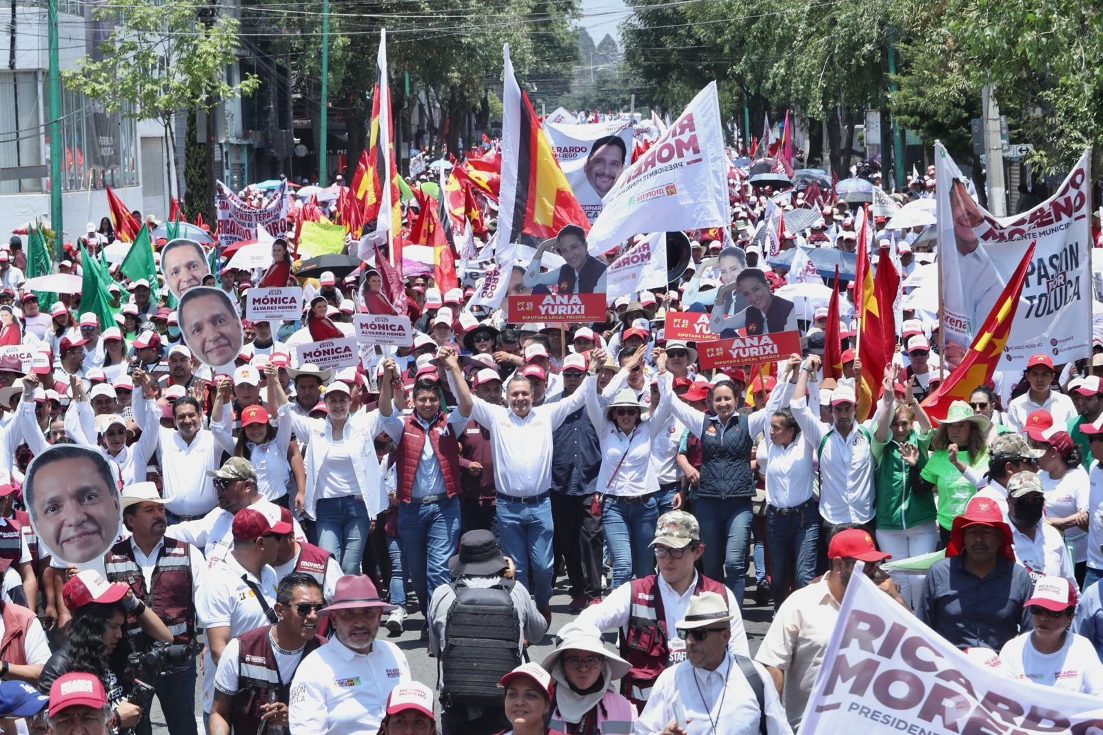 Con una caminata de cerca de 10 mil personas, Toluca ya decidió: Ricardo Moreno será Presidente