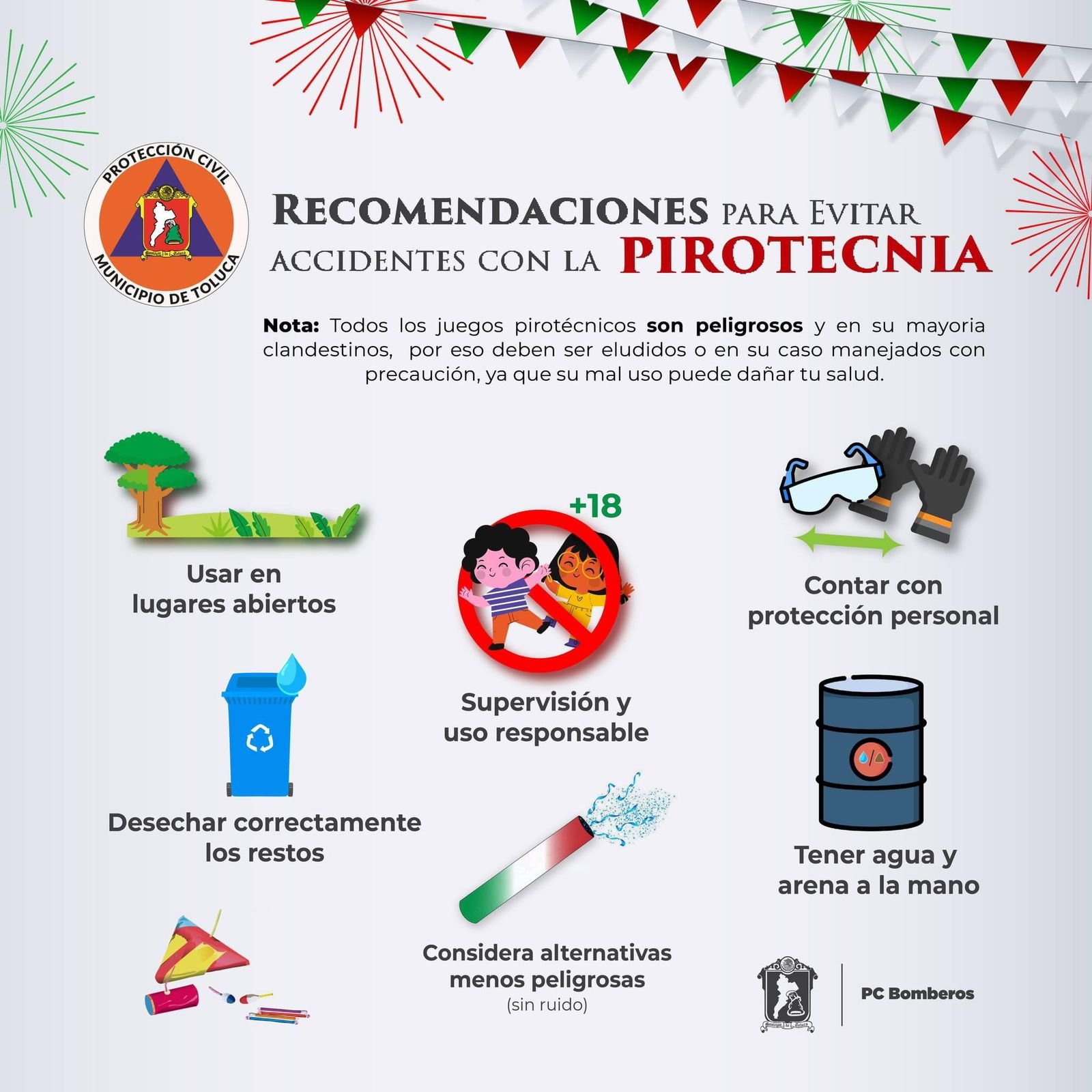 Operativo para una Fiestas Patrias seguras en #Toluca