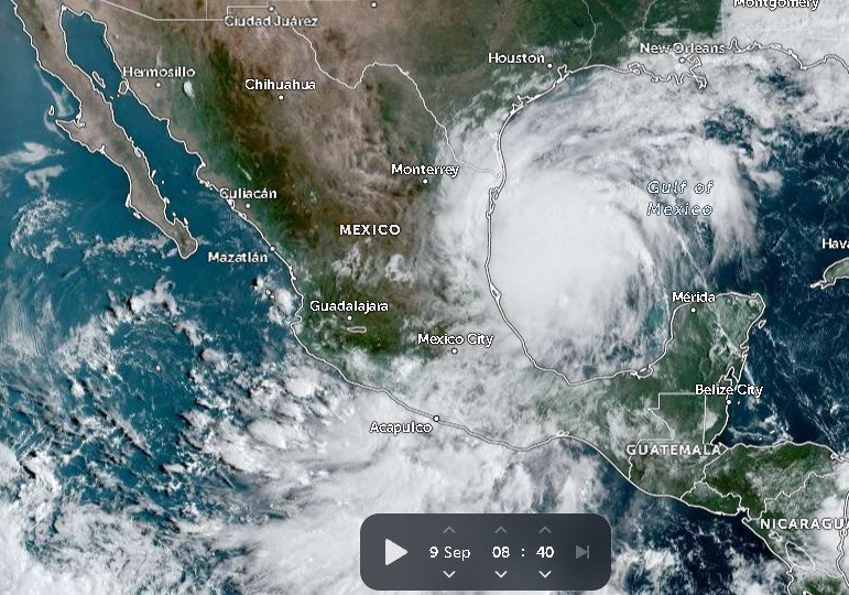 Se forma la tormenta tropical Francine en el Golfo de México; se anticipa que entre en tierra como huracán