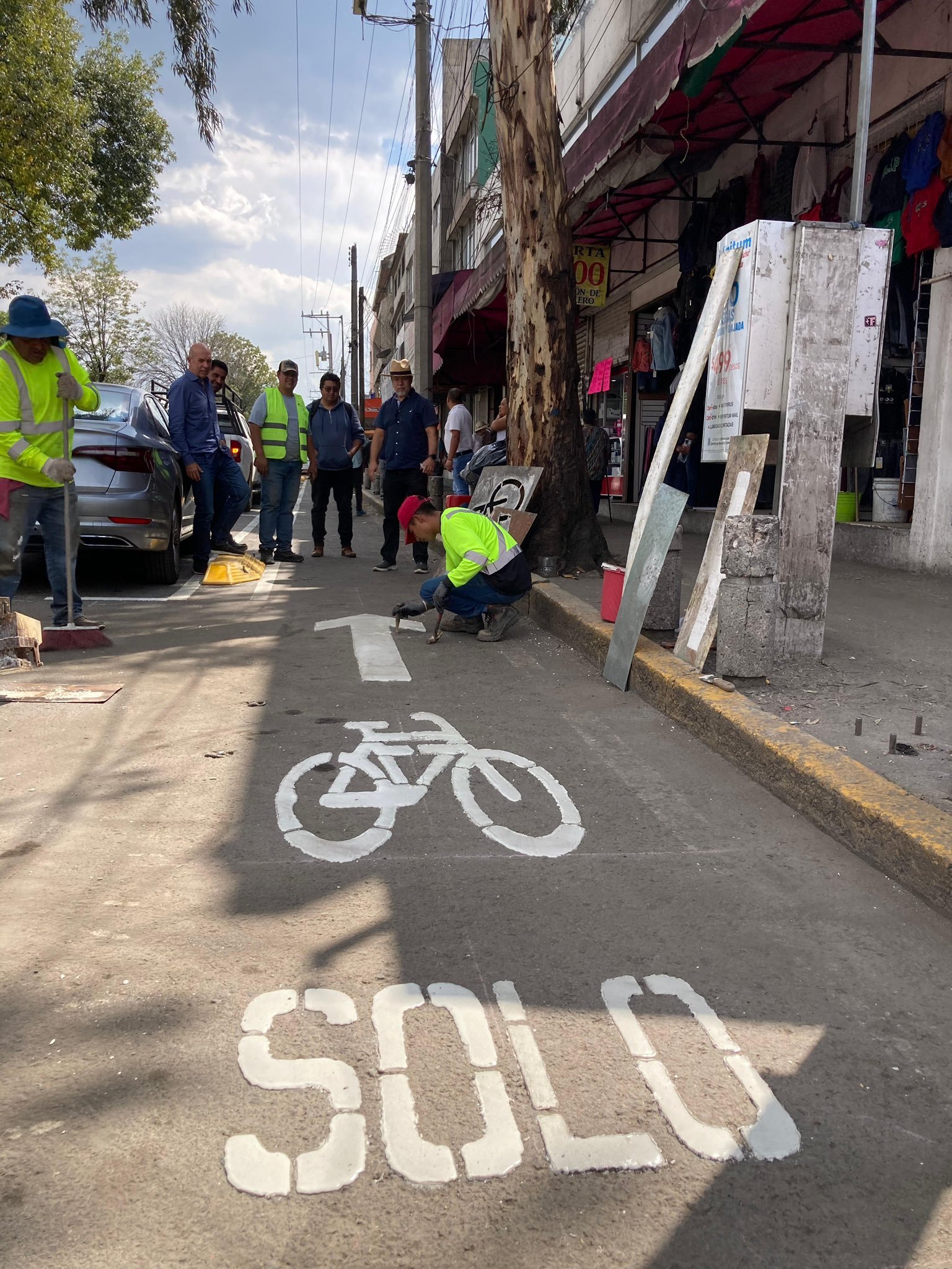 Avanza construcción de ciclovía de Isidro Fabela en #Toluca