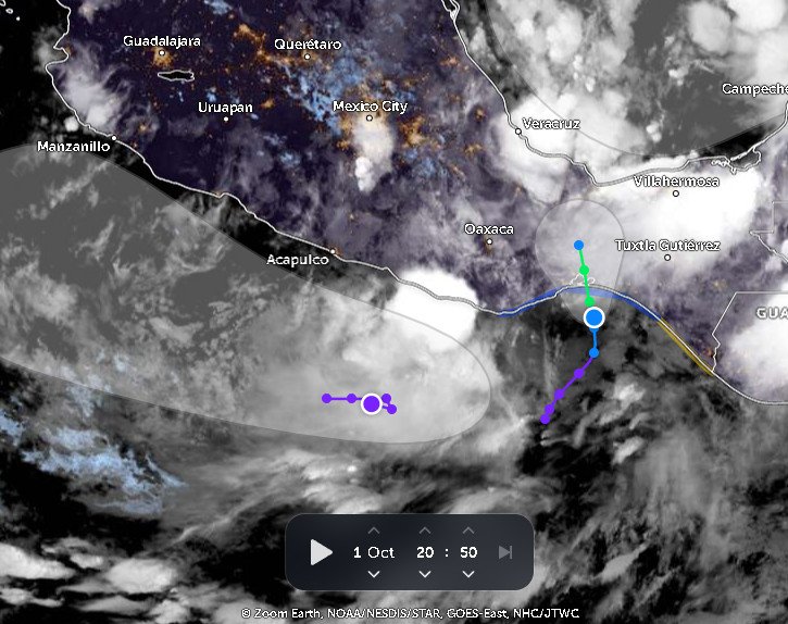 OJO: Dos nuevas tormentas tropicales potenciales amenazan el Pacífico Mexicano