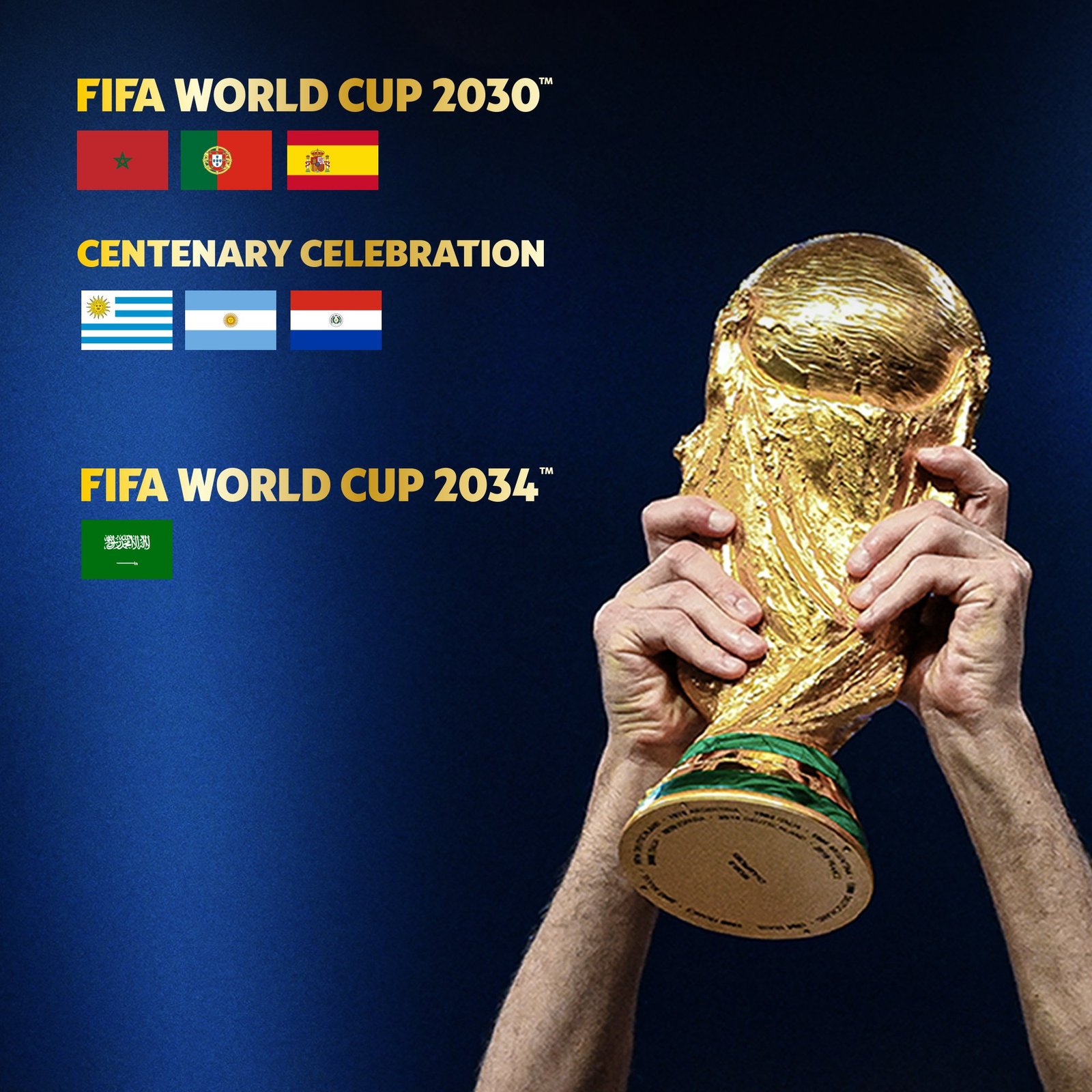 FIFA confirma las sedes de las Copas del Mundo 2030 y 2034