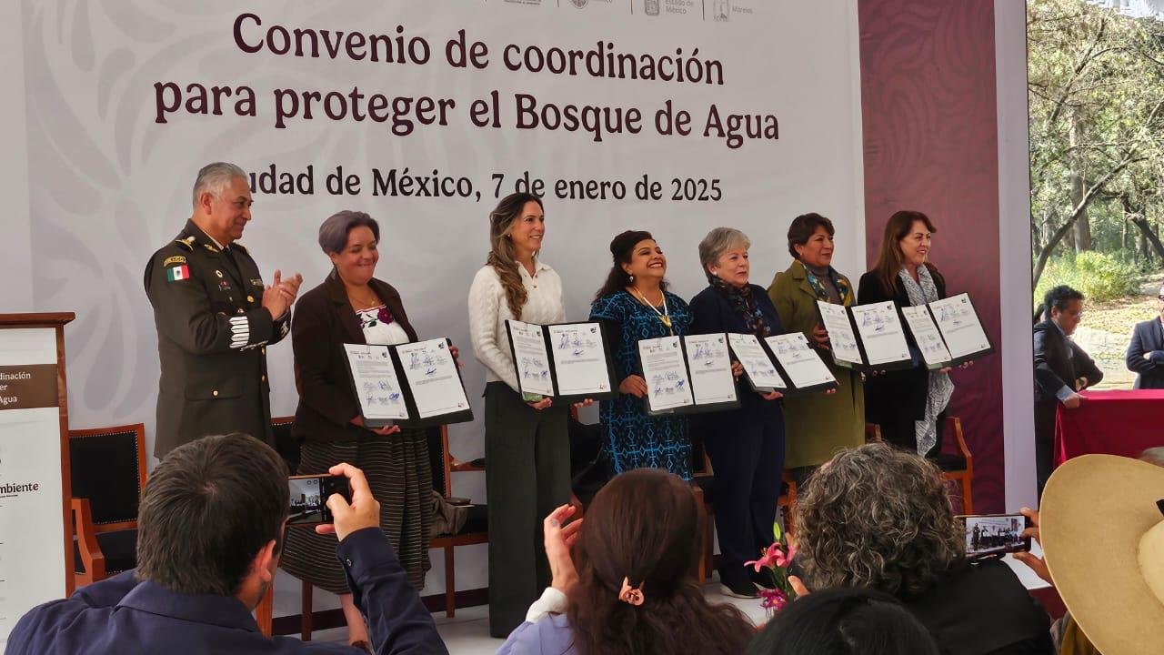 Gobernadora Delfina Gómez impulsa decreto para declarar al Bosque de Agua zona protegida