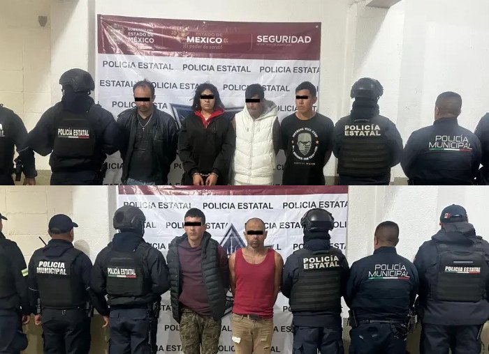 9 presuntos miembros de ‘La FM’ detenidos en Acambay y Jilotepec tras operativo coordinado