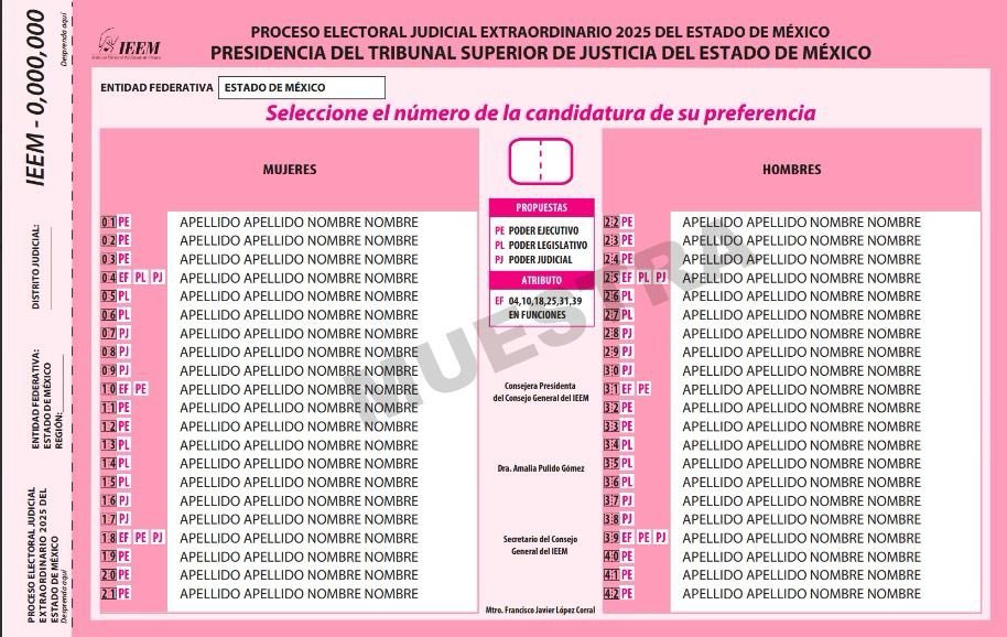 IEEM aprueba modelos y lineamientos para elección de juzgadores 2025