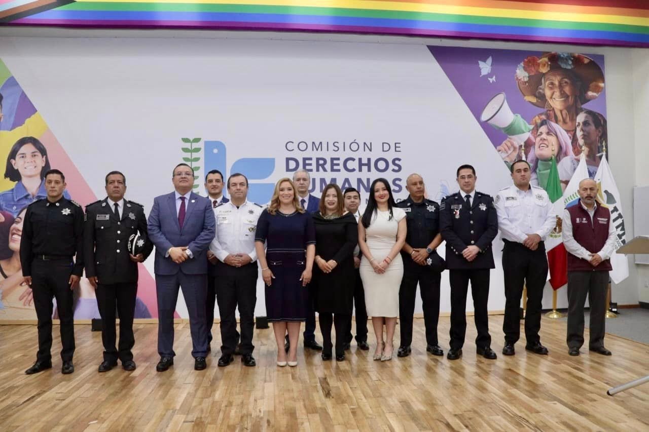 Policías de #Metepec se forman en materia de derechos humanos