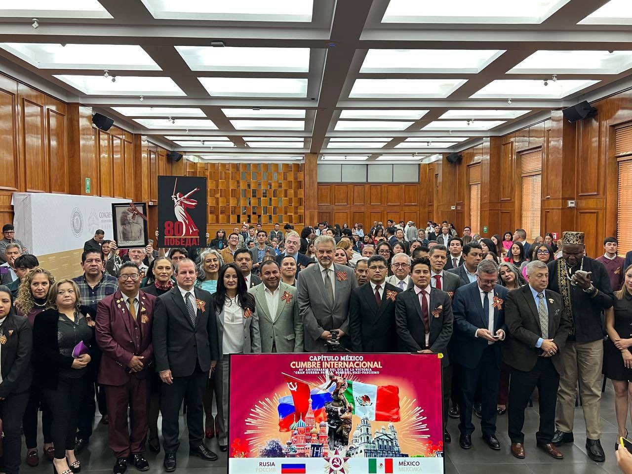 Congreso Mexiquense y Embajador de Rusia conmemoran el Día de la Victoria