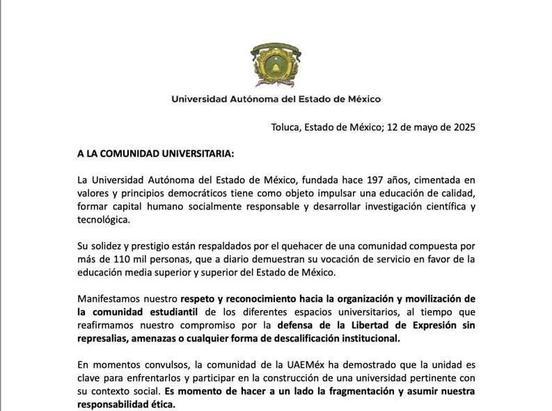 Se pospone elección en la UAEMéx