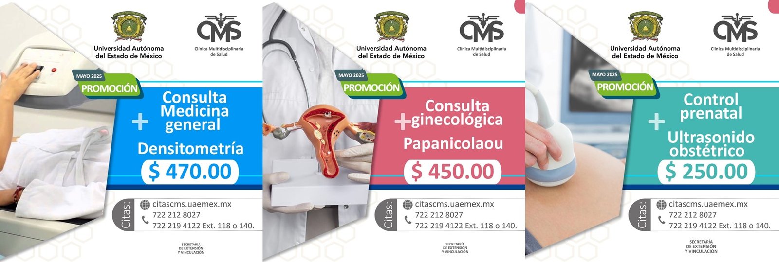 ¡Atención! Clínica de la UAEMéx ofrece promociones en salud femenina durante mayo
