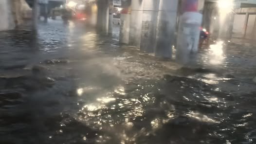 Severa inundación en el Puente de Pilares. Video