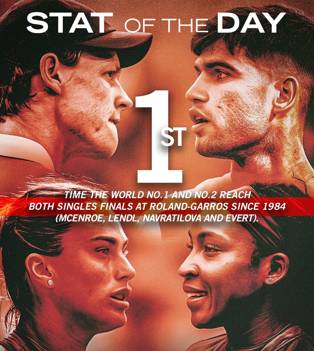 Finales de Roland Garros 2025 definidas: Un duelo histórico entre los números 1 y 2 del mundo