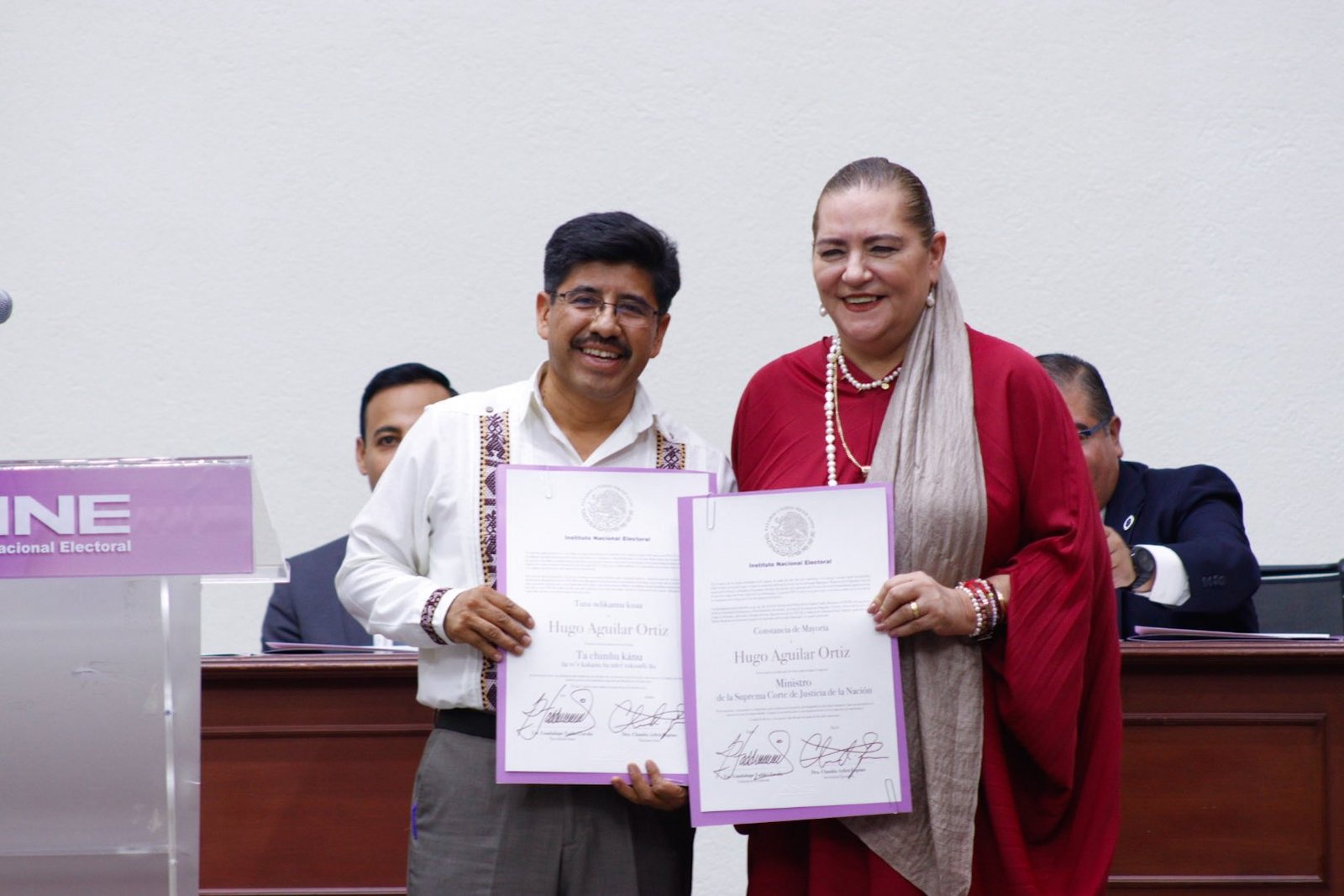 Hugo Aguilar Ortiz recibe constancia de mayoría como Presidente Electo de la SCJN