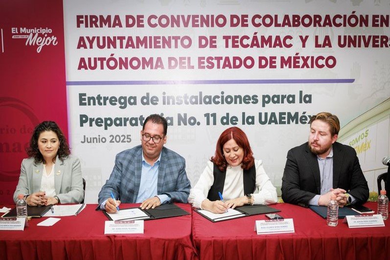 #UAEMéx y Tecámac firman convenio: Preparatoria pública y extensión del CELe llegarán en 2025
