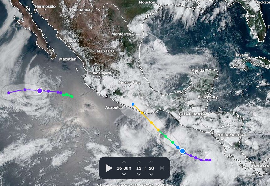OJO: El potencial huracán Erick sería el primero en impactar directo en México en 2025