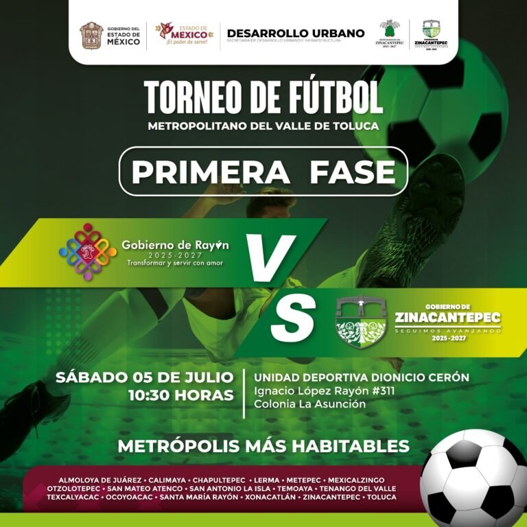 #Zinacantepec vs Rayón en el Torneo de Fútbol Metropolitano del Valle de Toluca