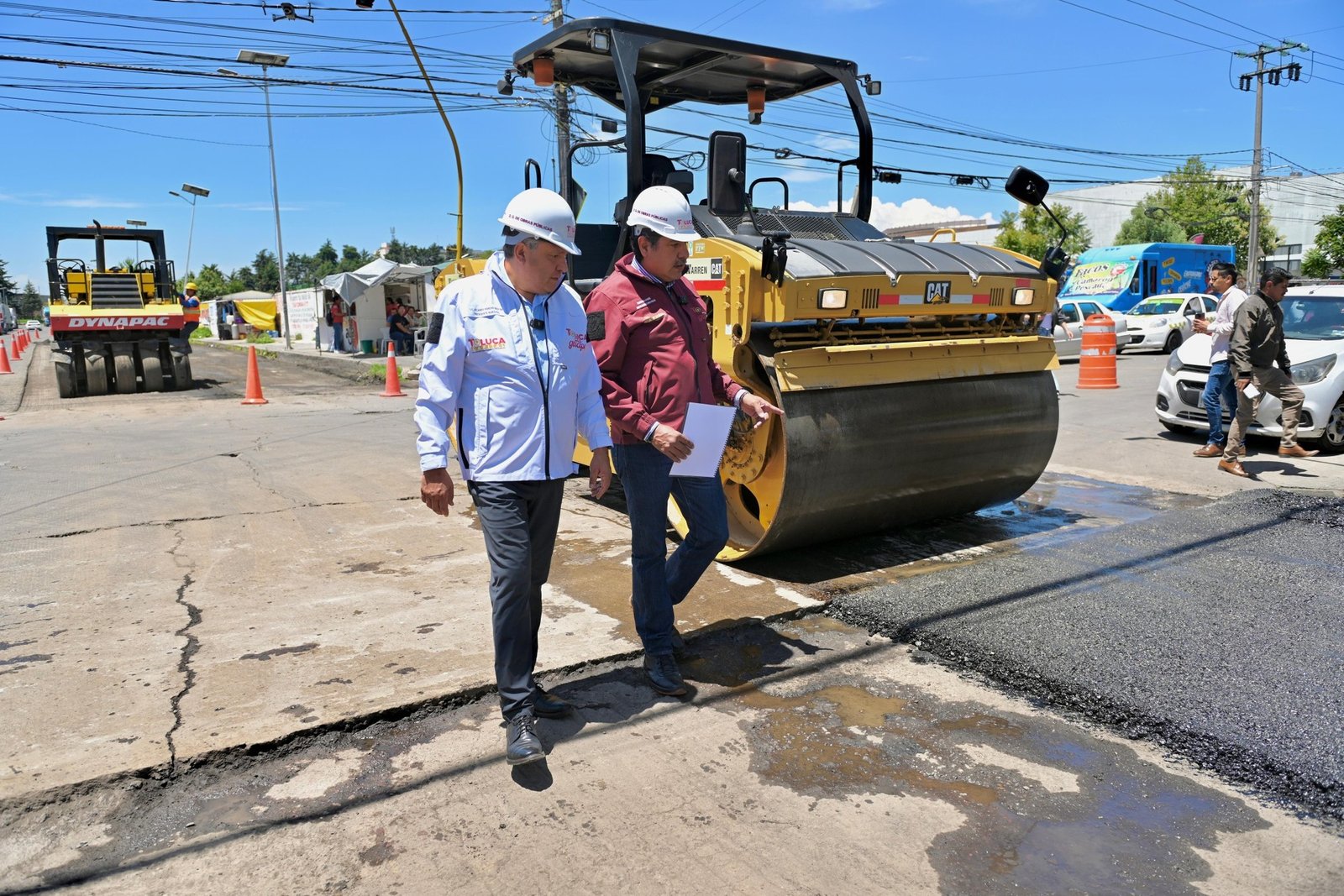 Rehabilitan vialidad clave de zona industrial de #Toluca